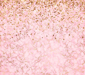 Pink glitter marble texture. Abstract background.