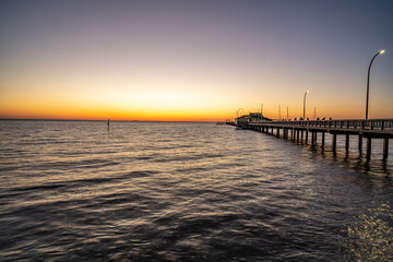 Obraz premium A Cool Evening at Fairhope, Alabama the eve of Sunset...