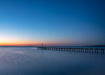 Obraz premium A Cool Evening at Fairhope, Alabama the eve of Sunset...