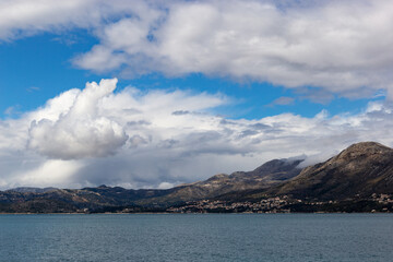 View of adriatic sea in sunny day.