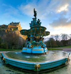 Ross Fountain in Edinburgh