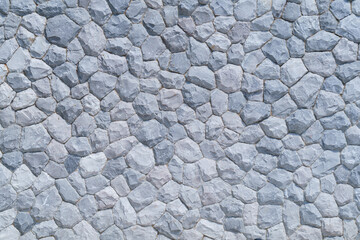 Rock pattern gray color and Mos plant of modern style design decorative uneven cracked real stone wall surface with cement japan style.