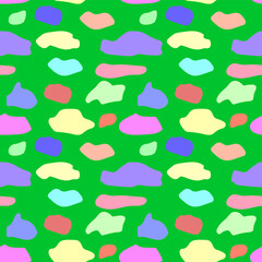 Seamless, vector pattern of colorful camouflage for backgrounds and various interesting designs