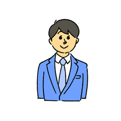 微笑む若いビジネスマン