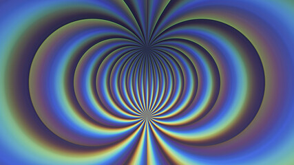 Abstract glowing patterned blue yellow background.