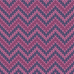 Woven chevron stripes knit texture geometric