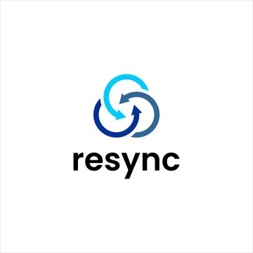 re sync logo , back line arrow vector illustration resolustion logo vector