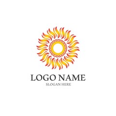 Fototapeta premium Sun Vector illustration Icon Logo