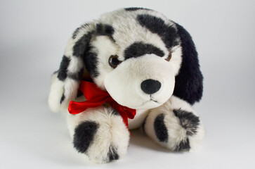 puppy.a plush toy on a white background.