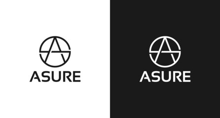 Fototapeta premium simple minimal letter a logo design vector