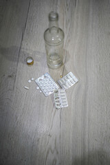 combination of alcohol and various drugs, despair, hopelessness, dangerous