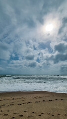 clouds over the sea