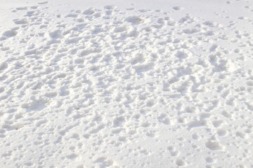 White textured background of snow