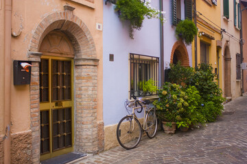 Obraz na płótnie Canvas Picturesque San Giuliano district in Old Town of Rimini