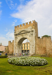 Augustus Arch in Rimini, Italy 