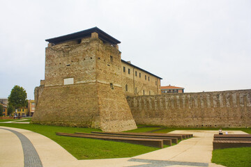 Fototapeta na wymiar View of Castel Sismondo in Rimini, Italy 