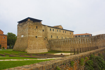 View of Castel Sismondo in Rimini, Italy	