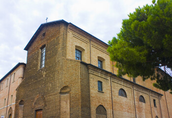 Fototapeta na wymiar Church of the Suffrage (or Church of San Francesco Saverio) in Rimini