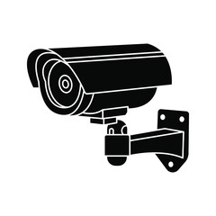 CCTV icon. Caution surveillance camera in operation sign. vector illustration