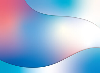 シンプルなグラデーション素材_幻想的な赤と青のネオン