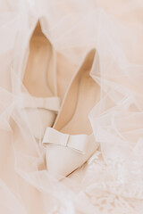 Obraz na płótnie Canvas fashion couture bridesmaid shoes