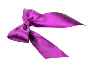 Beautiful festive bow on a white background.