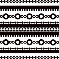 Geometric figures are put together to form a background pattern fabric pattern white black for book covers gifts.
