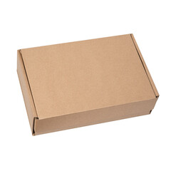 brown box; corrugated cardboard box.sustainable eco package