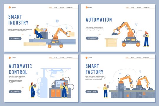 Factory with smart machines, integration revolutionary technologies in workflow