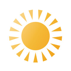 sun web icon - vector design element	