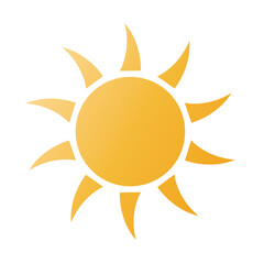 sun web icon - vector design element	