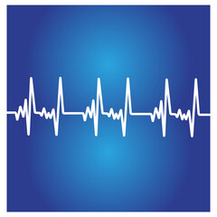 Pulse line ilustration vector template