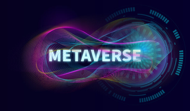 Digital Information Wave for Metaverse concept. Vector of abstracrt background 