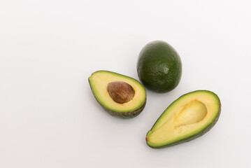 Avocado isolated on white background