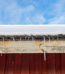 icicles on the roof