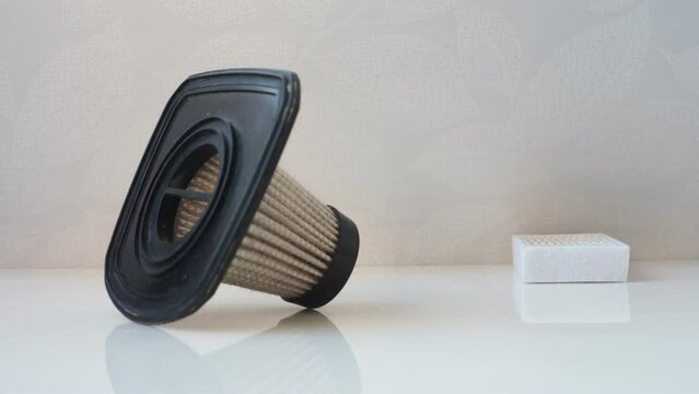 two dirty filter wacuum cleaner