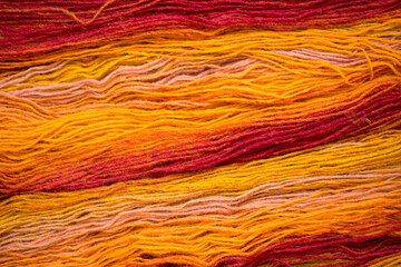 Colored yarn, thick threads for knitting warm clothes