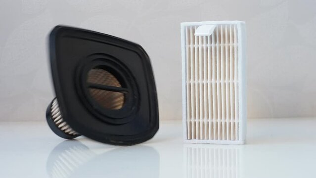 two dirty filter wacuum cleaner