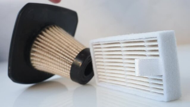 two dirty filter wacuum cleaner