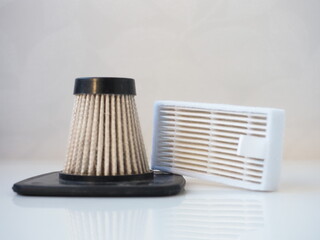 two dirty filter wacuum cleaner