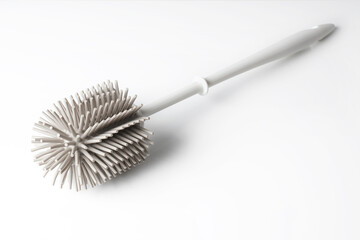 modern toilet brush with silicone bristles