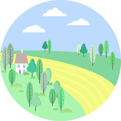 house in the countryside