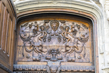 Saint Pierre Basilica, Door detail, Avignon, Vaucluse, France