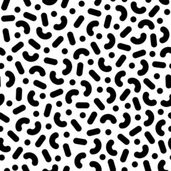 Black doodle pattern