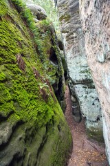 sandstone rock city czech or Bohemian paradise