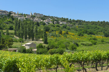 Fototapeta na wymiar Le Crestet village, Vaucluse, Provence, France