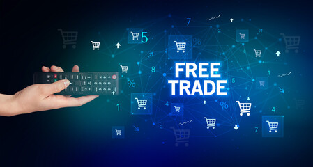 male hand holding wireless peripheral