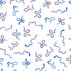 snakes bicolor gradient seamless pattern