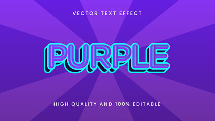 purple text effect