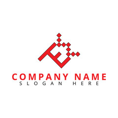 Modern monogram, TEW letter logo, initial letters logo